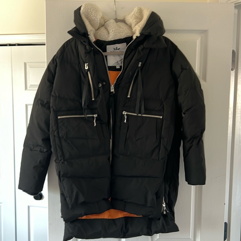 Orolay black puff jacket size xs